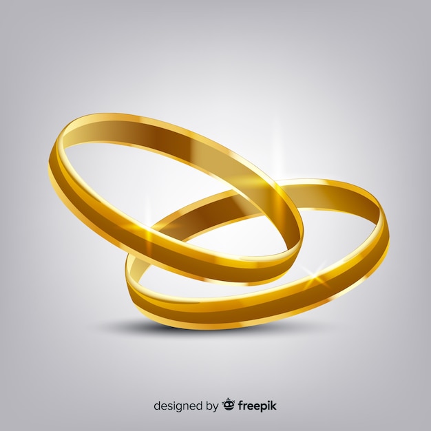 Free Vector | Wedding rings