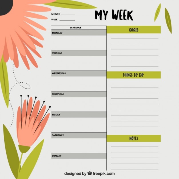 weekly planner with flowers_23 2147545106