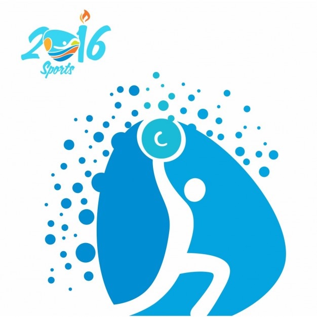 Weightlifting olympics icon Vector Free Download