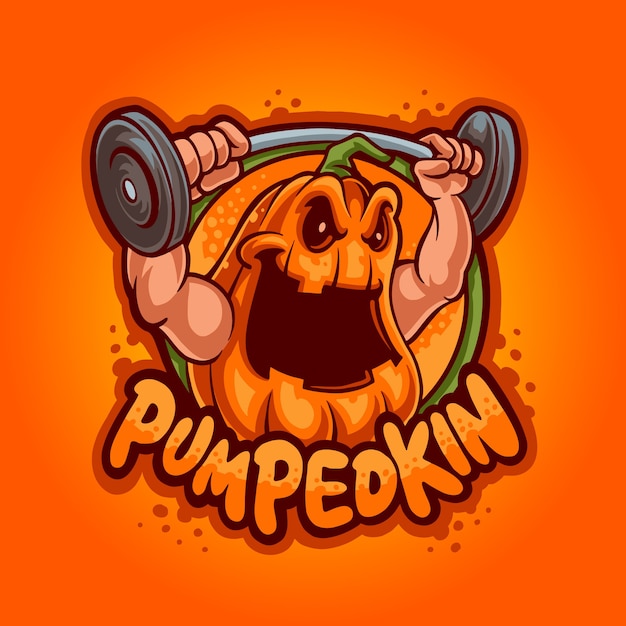 premium-vector-weightlifting-pumpkin-mascot-logo