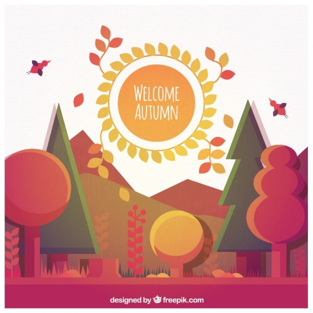 Welcome autumn landspace