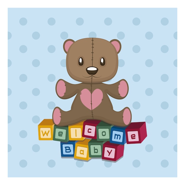 Download Welcome baby background Vector | Free Download