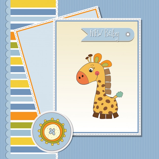 Download Welcome baby card | Premium Vector