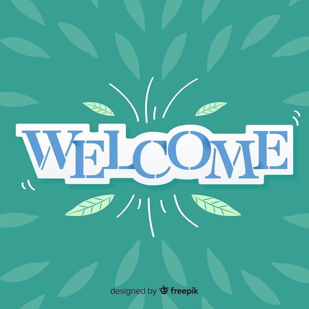 Free Vector | Welcome background