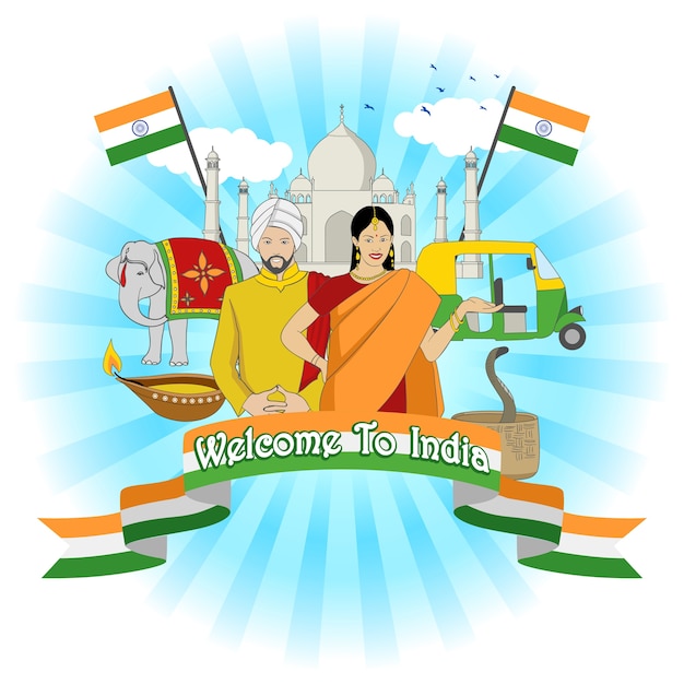 premium-vector-welcome-to-india