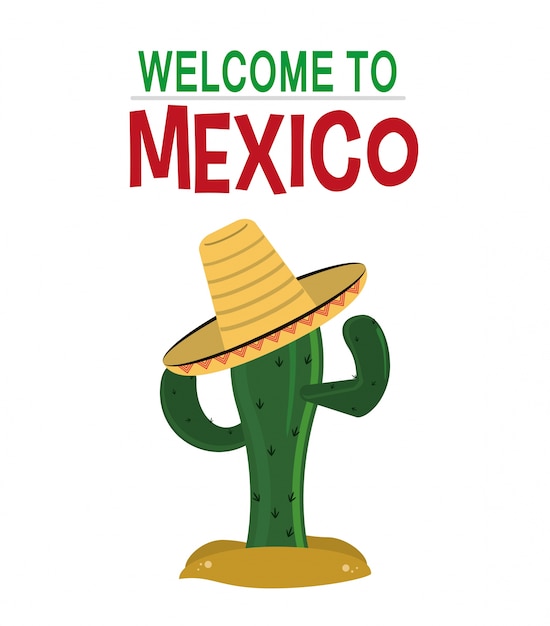 Premium Vector Welcome To Mexico Card premium-vector-welcome-to-mexico-card