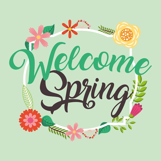 Premium Vector spring card