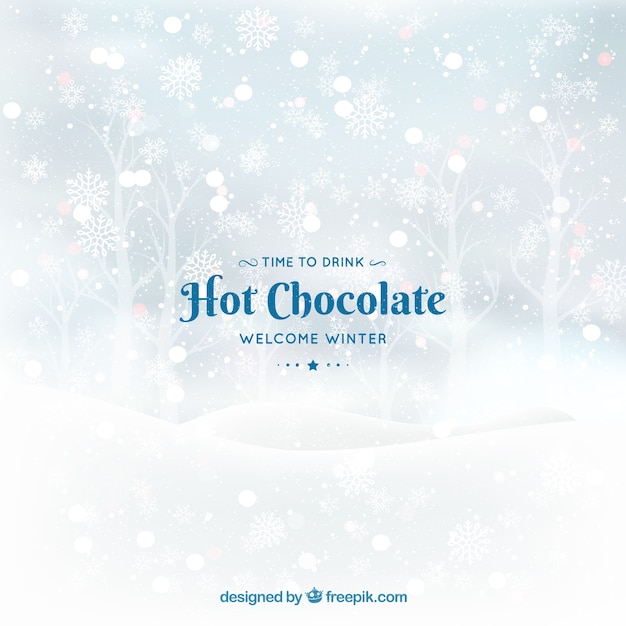 Welcome winter, time to drink hot chocolate