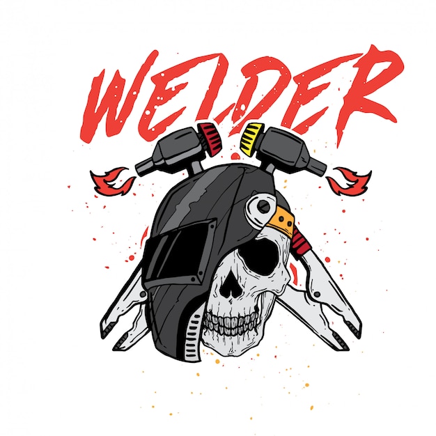 Download Free Welder Skull Profession Premium Vector Use our free logo maker to create a logo and build your brand. Put your logo on business cards, promotional products, or your website for brand visibility.