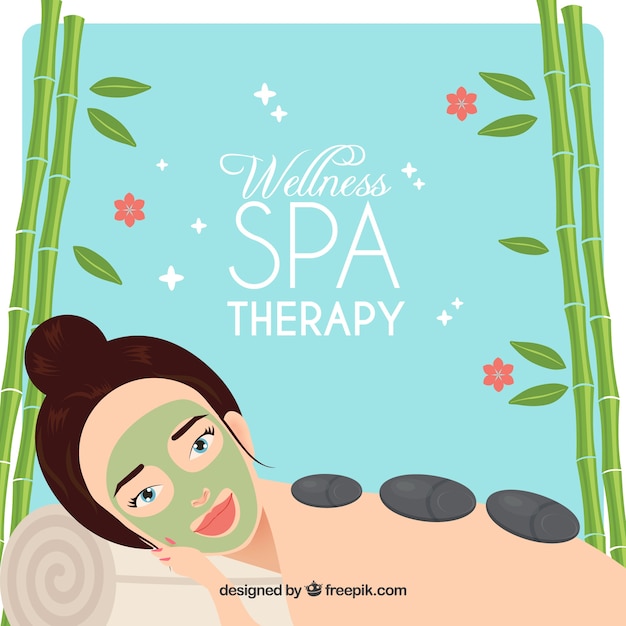 Wellness spa therapy background