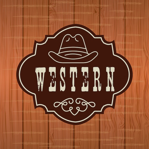 Premium Vector | Western banner design