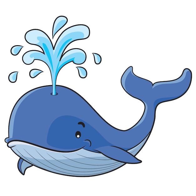 Premium Vector | Whale cartoon