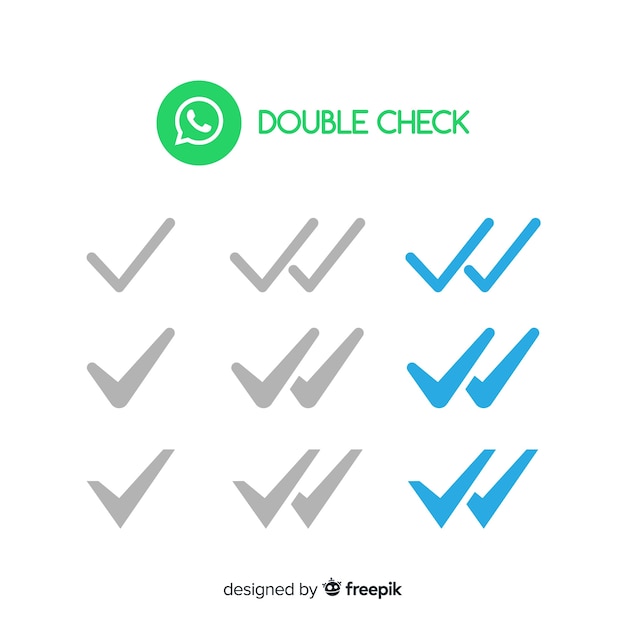 Download Free Whatsapp Double Check Design Free Vector Use our free logo maker to create a logo and build your brand. Put your logo on business cards, promotional products, or your website for brand visibility.