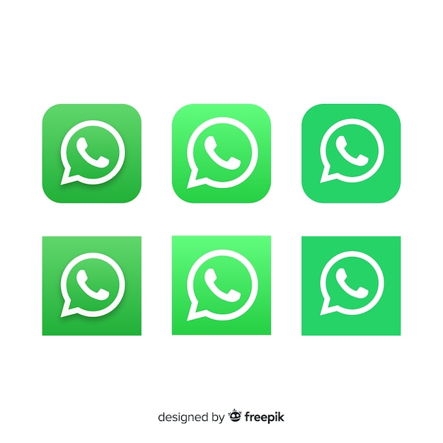 Download Free Download This Free Vector Whatsapp Icon Collection Use our free logo maker to create a logo and build your brand. Put your logo on business cards, promotional products, or your website for brand visibility.