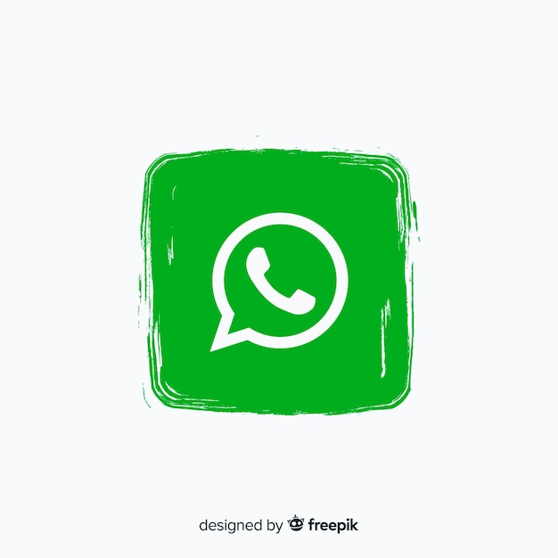 Download Free Download This Free Vector Whatsapp Icon In Paint Style Use our free logo maker to create a logo and build your brand. Put your logo on business cards, promotional products, or your website for brand visibility.