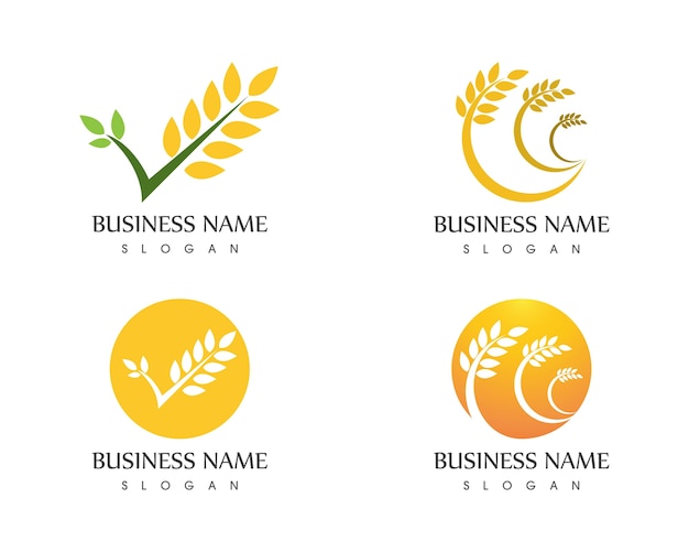 Download Free Wheat Rice Icon Logo Vector Illustration Premium Vector Use our free logo maker to create a logo and build your brand. Put your logo on business cards, promotional products, or your website for brand visibility.
