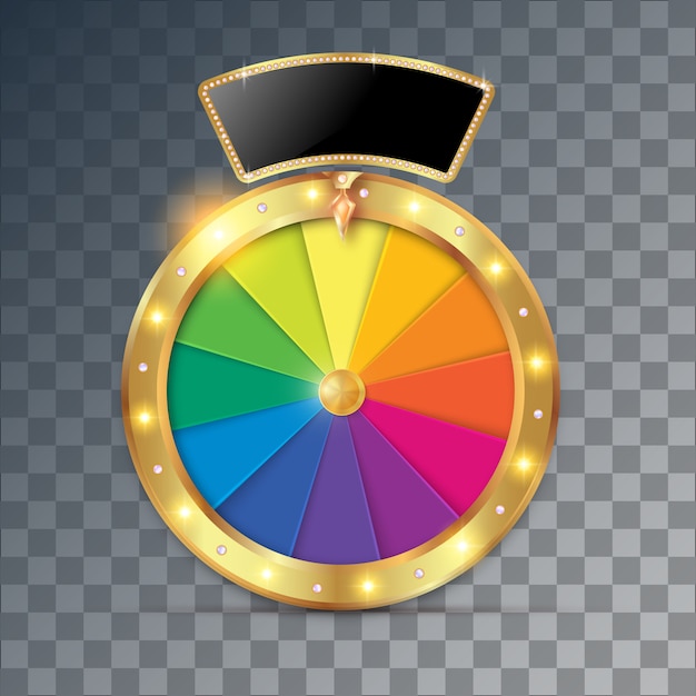 Download Premium Vector | Wheel of fortune 3d object.