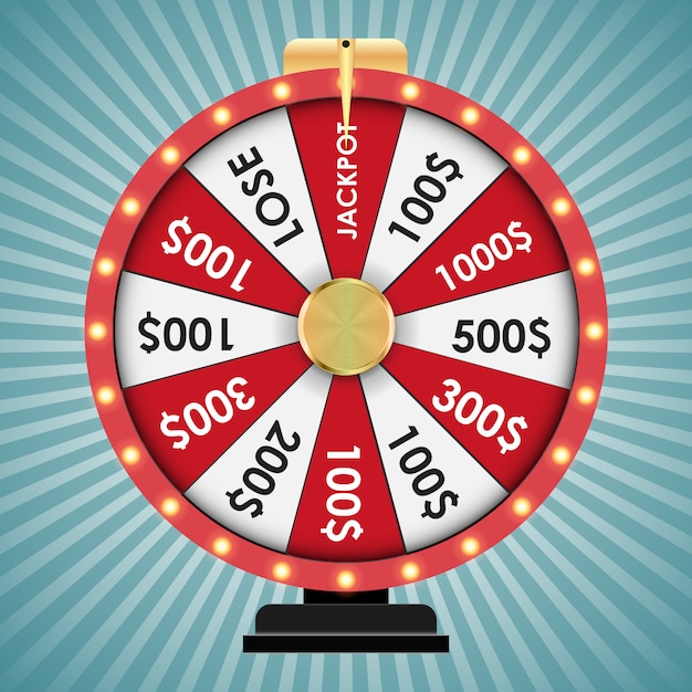 Wheel of fortune, lucky game. | Premium Vector