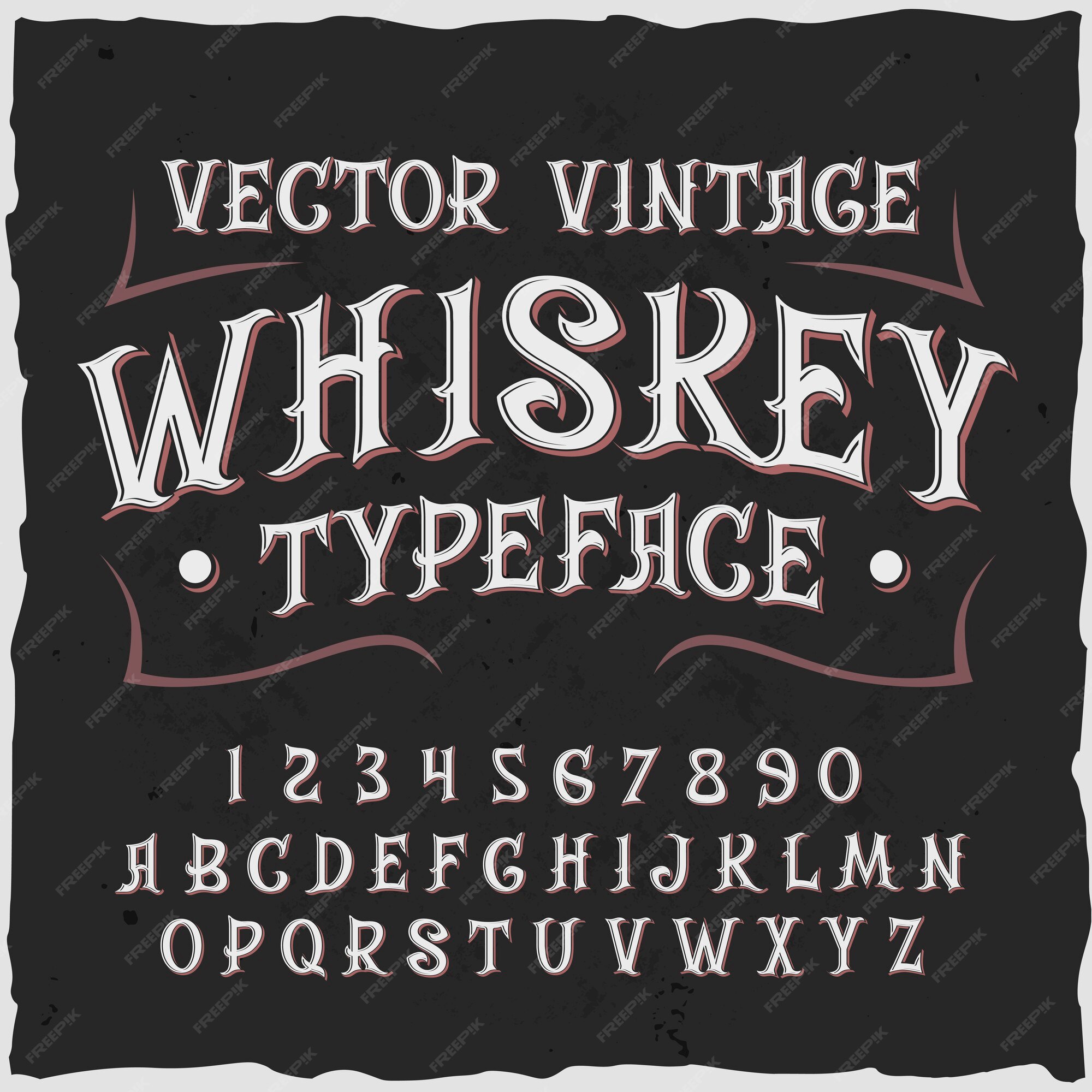 Free Vector | Whiskey background with vintage style label text ornate ...