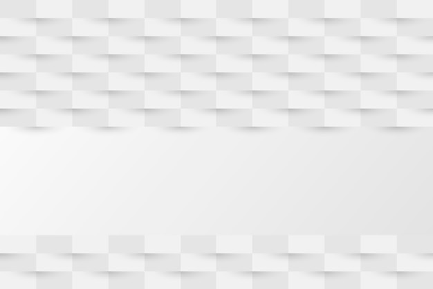 White abstract background in 3d paper style Free Vector