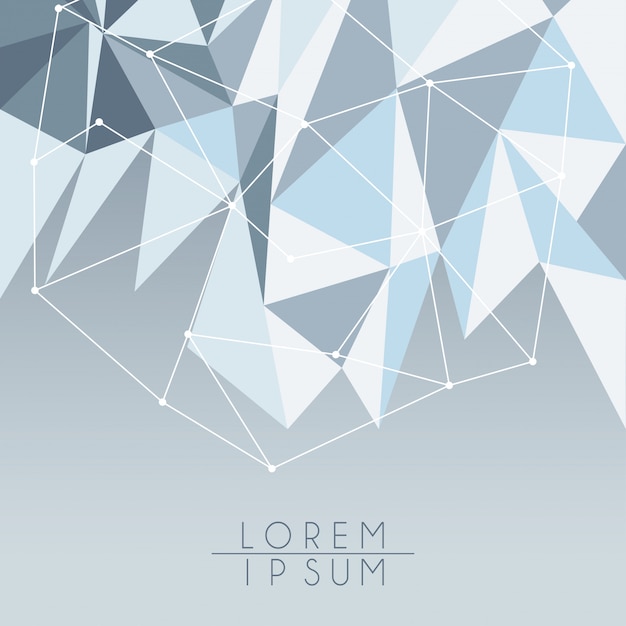 White abstract polygonal background | Premium Vector