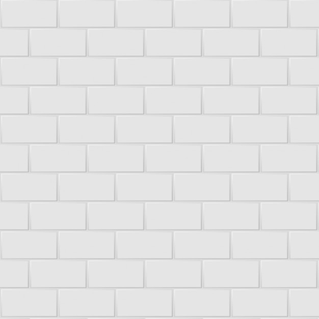 白とグレーのセラミック長方形モザイクタイル壁の高解像度 レンガのシームレスなテクスチャインテリアのきれいな背景 プレミアムベクター