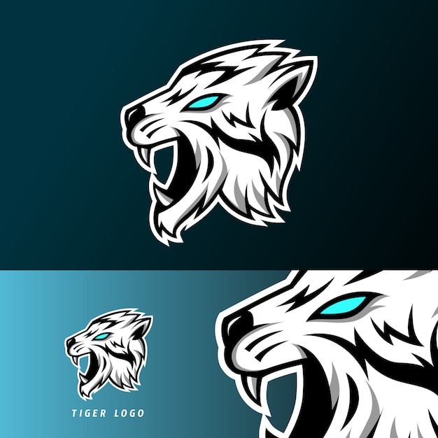 Download Free White Angry Tiger Mascot Gaming Sport Esport Logo Template Long Use our free logo maker to create a logo and build your brand. Put your logo on business cards, promotional products, or your website for brand visibility.