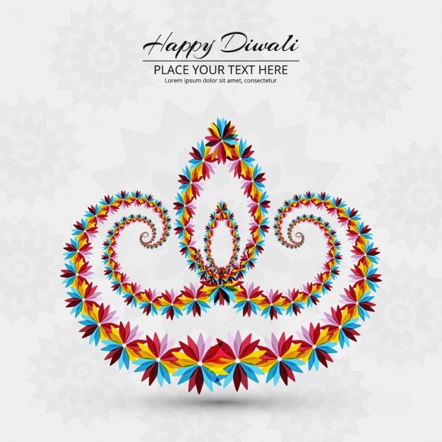 Free Vector | White background to celebrate diwali