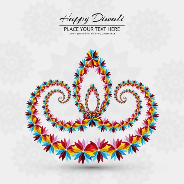White background to celebrate diwali