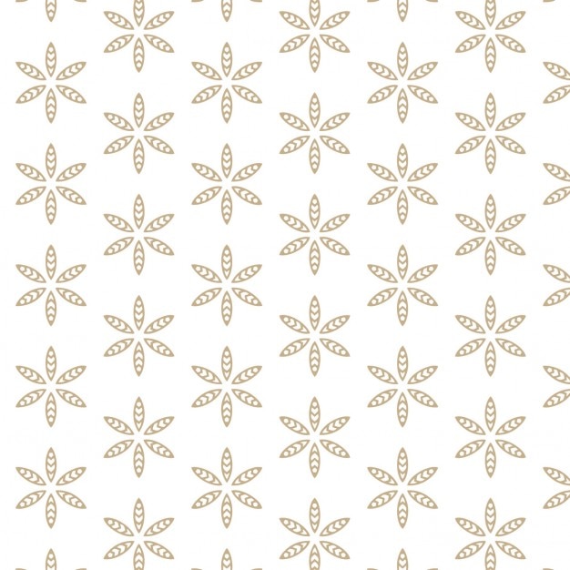 White background with flower pattern