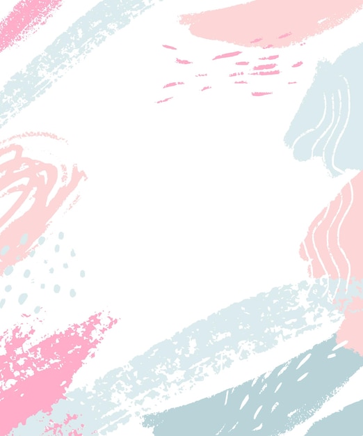 Premium Vector | White background with pastel pink and blue abstract ...