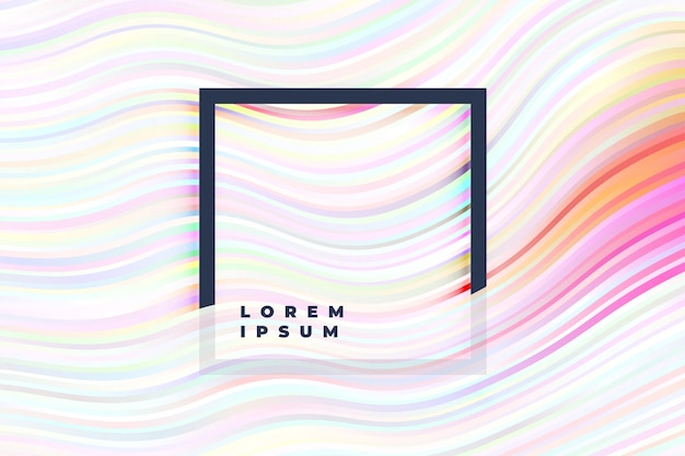 White background with soft colorful lines Free Vector