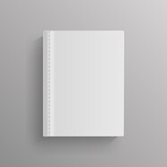 Premium Vector White Blank Book Cover Template