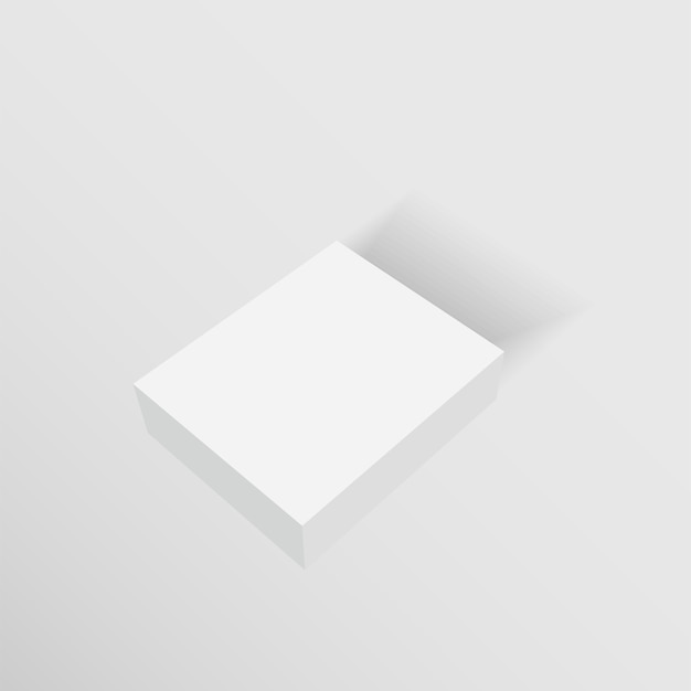 Download White blank cardboard package boxes mockup. | Premium Vector