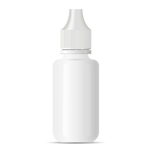 Download Premium Vector White Blank Medical Eye Dropper Bottle Container