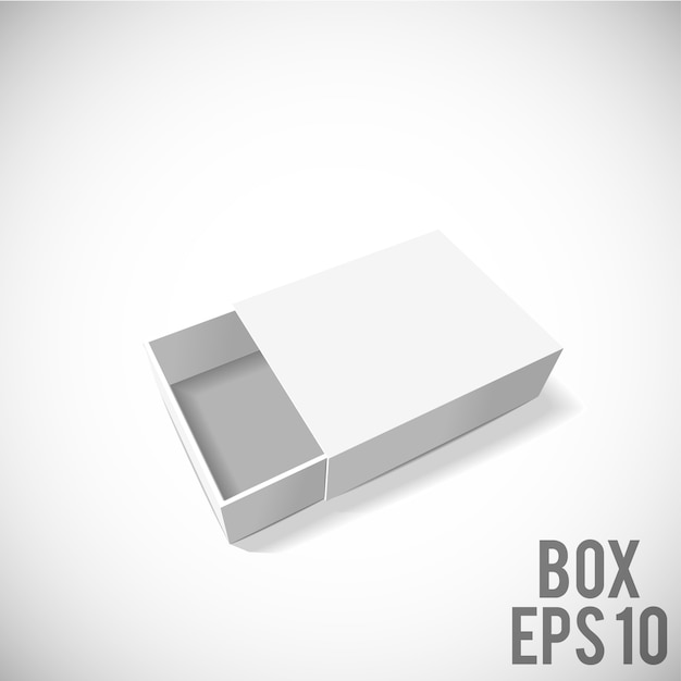 Download White box mockup cardboard package eps 10 | Premium Vector
