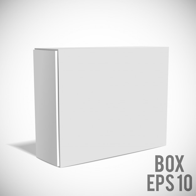 Download Premium Vector | White box mockup cardboard package eps 10