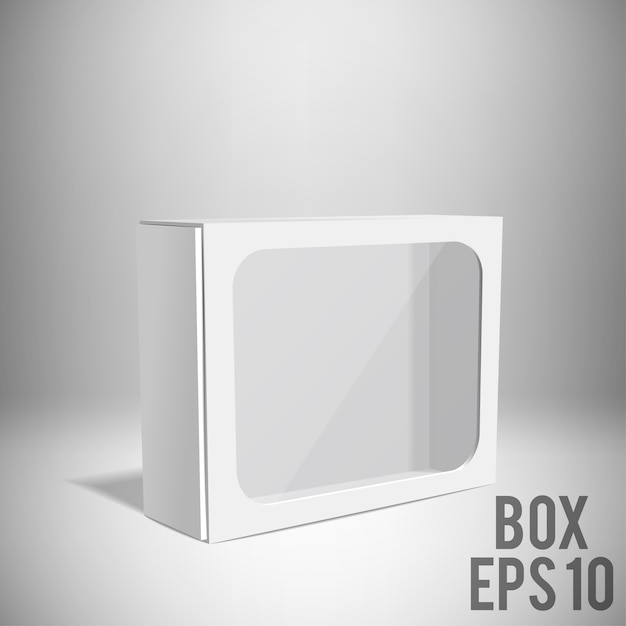 Download Premium Vector | White box mockup isolated on white