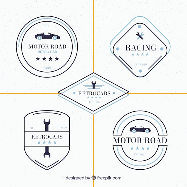 Download Free White Car Logo Collection Free Vector Use our free logo maker to create a logo and build your brand. Put your logo on business cards, promotional products, or your website for brand visibility.