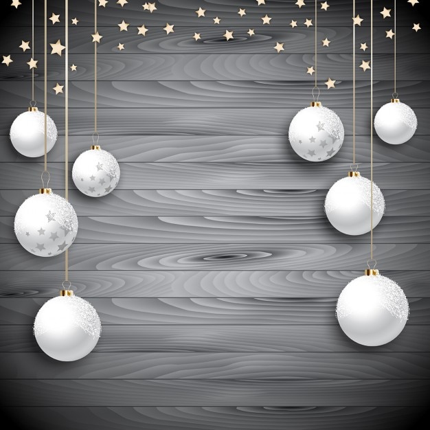 white christmas balls