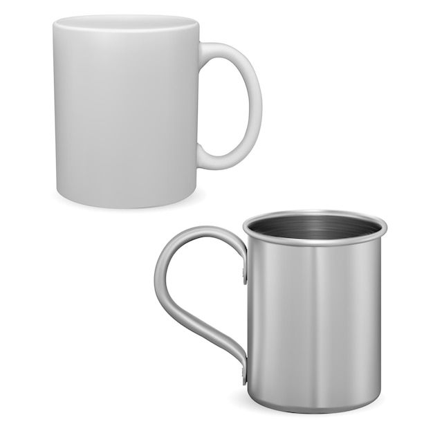 Download Free Enamel Mug Mockup Vectors 2 Images In Ai Eps Format