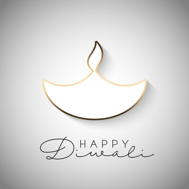 White decorative background for diwali