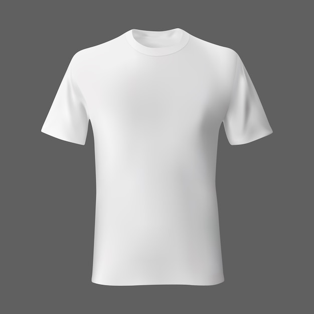 White empty mens t shirt template | Premium Vector