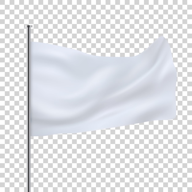 Download White flag template | Premium Vector