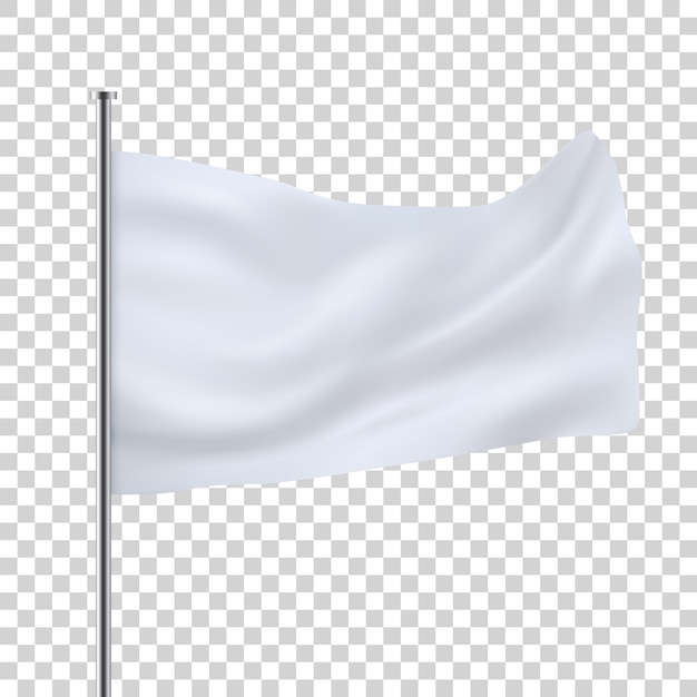 Premium Vector | White flag template