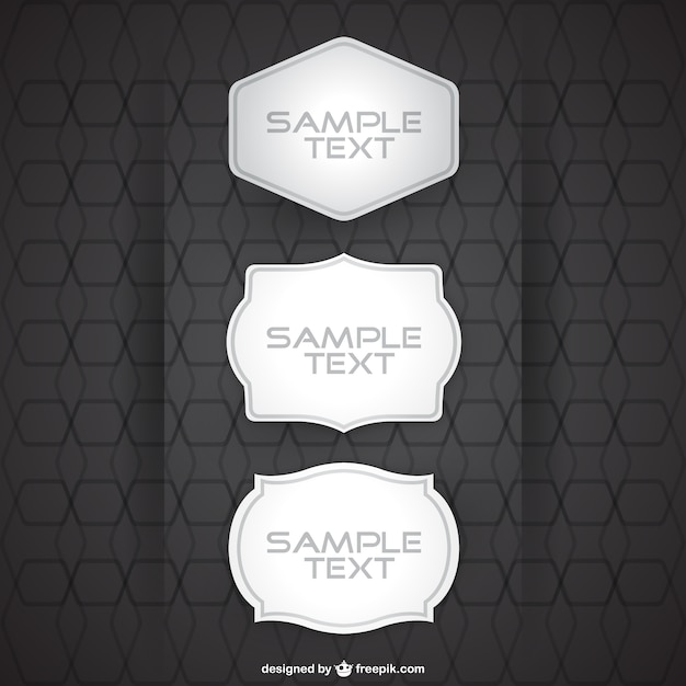 White frame collection Vector | Free Download