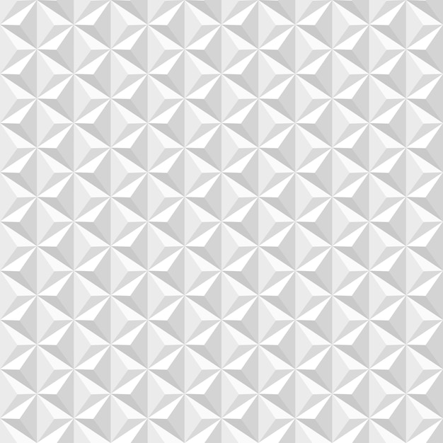 Premium Vector | White geometric 3d texture seamless vector background