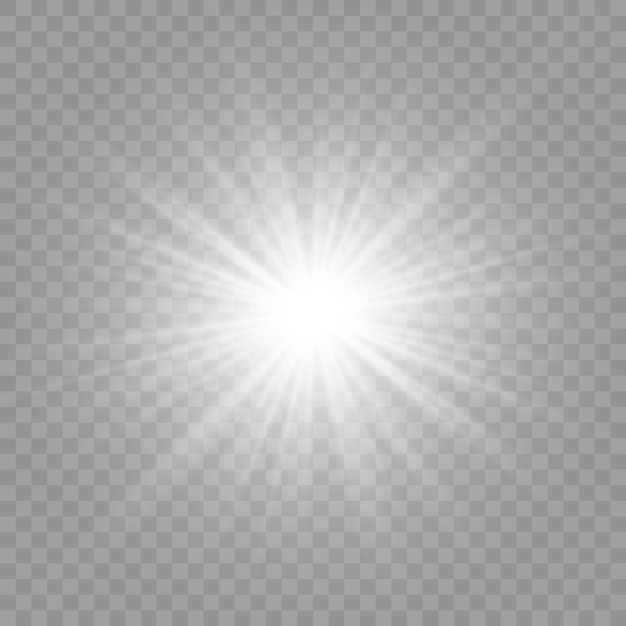 Premium Vector | White glowing light burst explosion, transparent ...