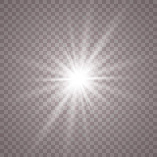 Premium Vector | White glowing light. magical dust particles. bright star