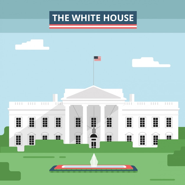 Premium Vector | The white house